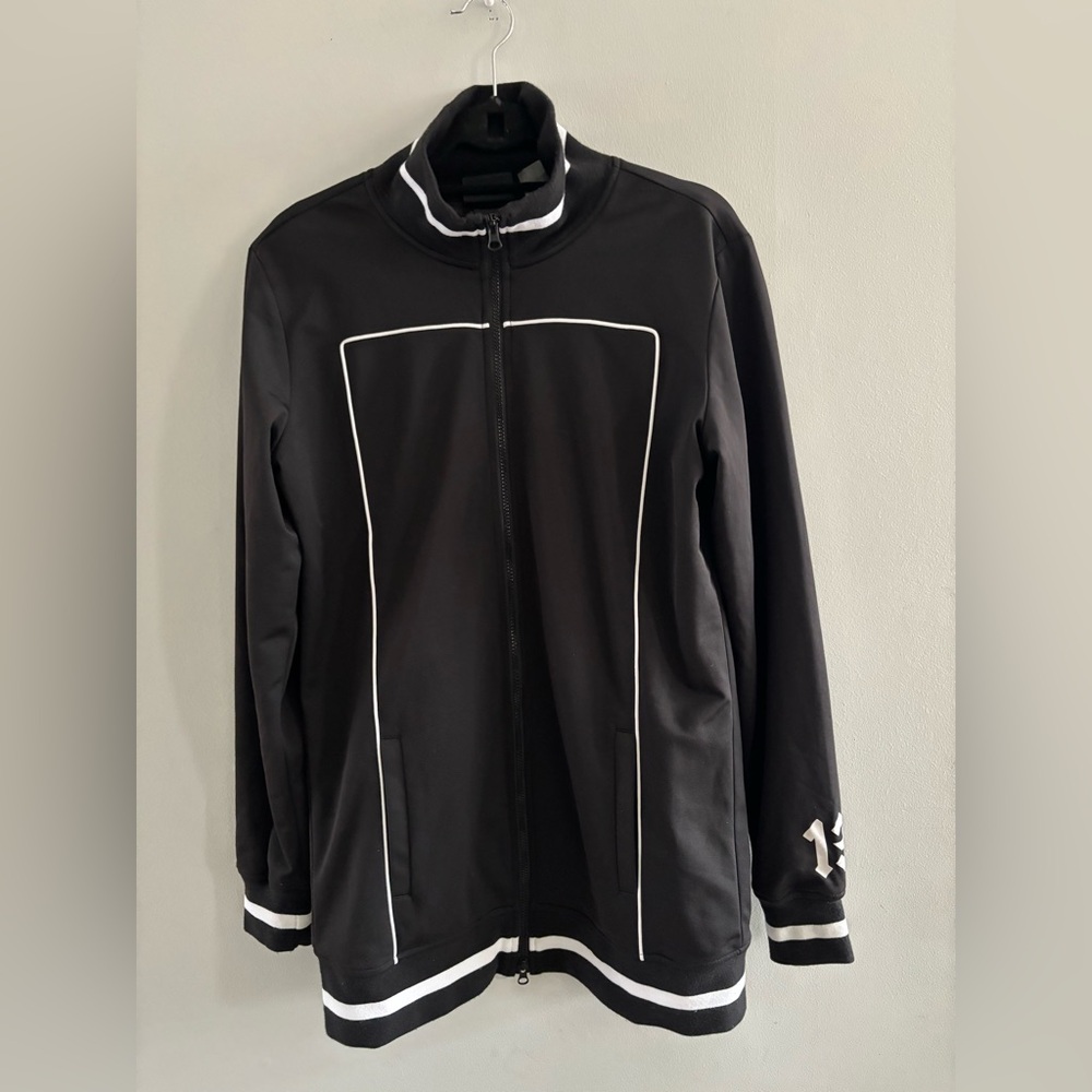 Puma x Fenty Women’s Oversized Black Lightweight Track Jacket White Piping Sz. S